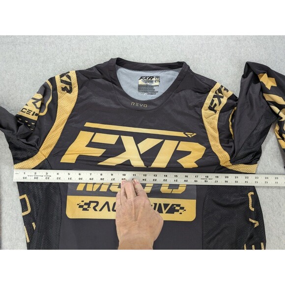 FXR Revo Legends Mens‎ MX Offroad Jersey Racing Black Gold Size 2XL Slim Fit XL - Picture 6 of 10